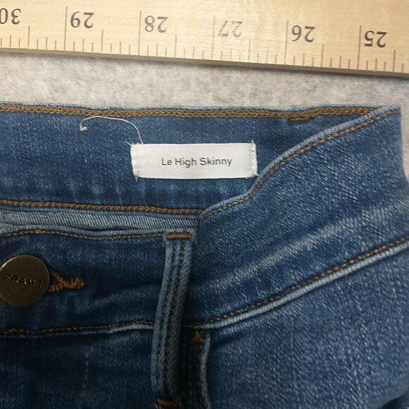 FRAME Le High Skinny Jeans Women's 27 Medium Wash Blue Stretch Denim High Rise - Picture 3 of 11